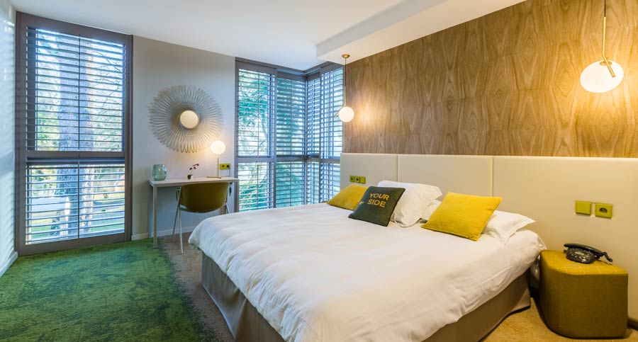 Projet d'aménagement d'une chambre d'hôtel à Lyon par un architecte d'intérieur