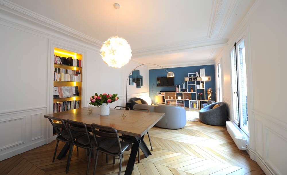 aménagement maison en enfilade