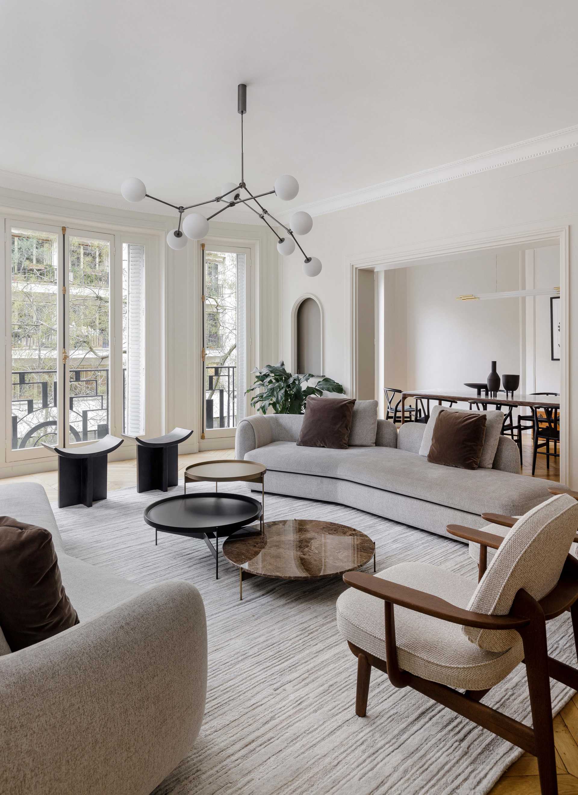 Old apartment in Lyon renovated by an interior designer