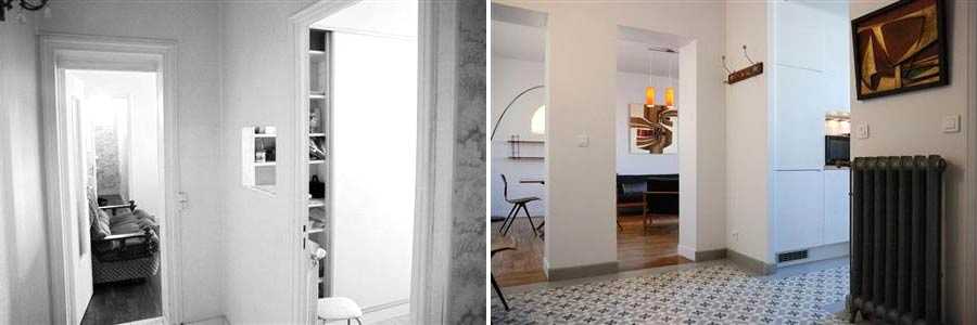 Architecture d'intérieur dans un appartement dans le Rhône