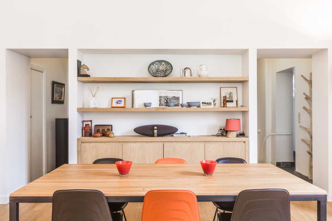 Salle à manger aménagée par un architecte d'intérieur à Lyon