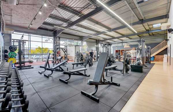 Interior design of a fitness club