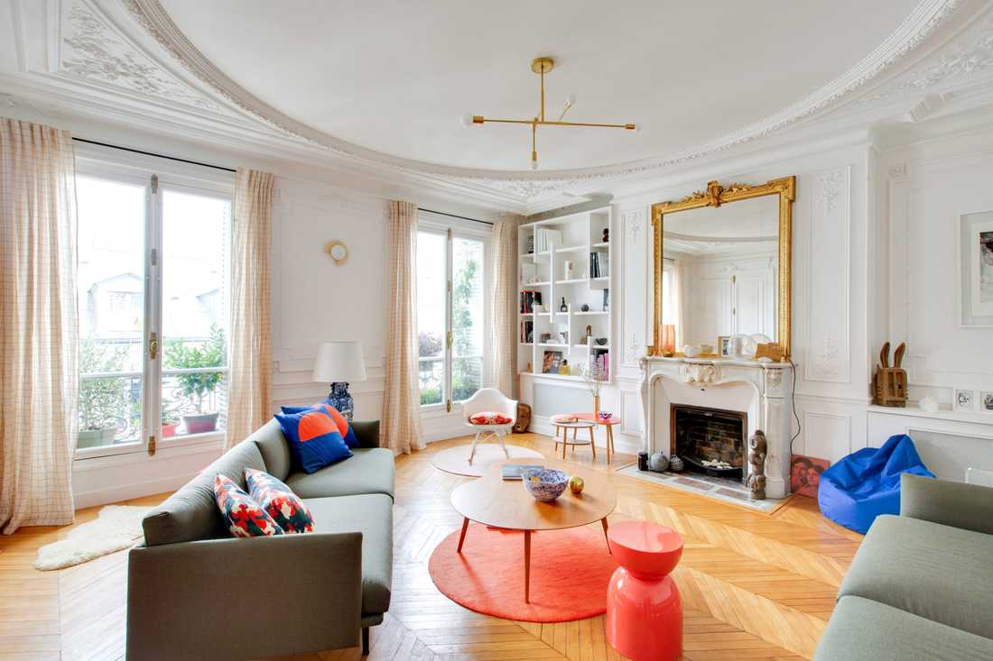 Rénovation intérieure d'un appartement haussmannien de 150 m²