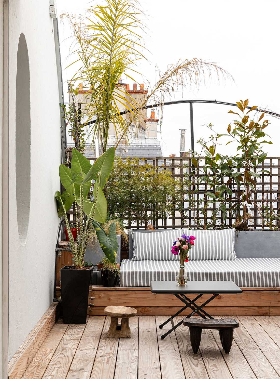 Terrasse de l'appartement à Lyon