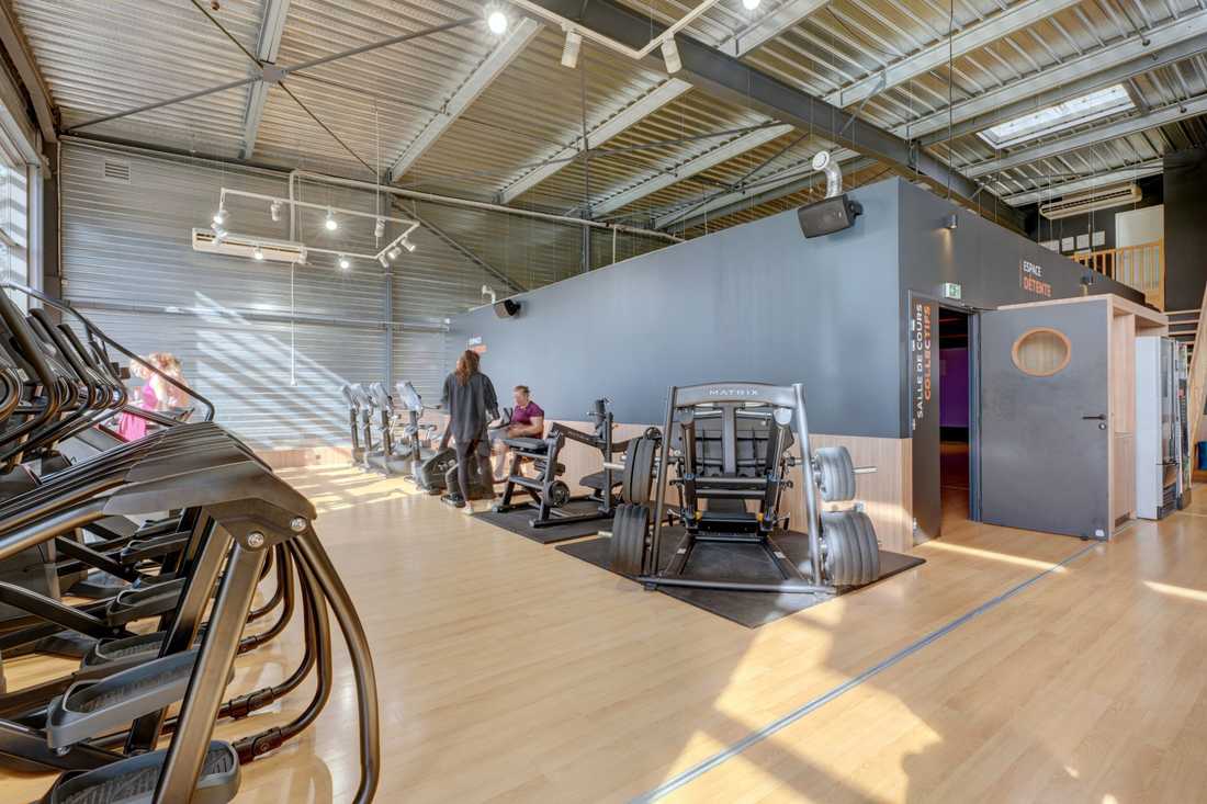 Club de fitness aménagé par un architecte à Lyon