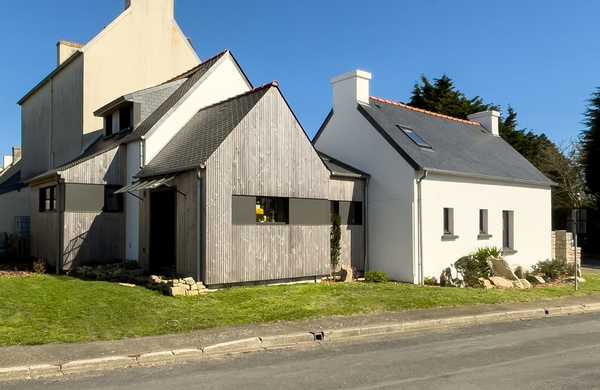 Rénovation d'un ensemble de trois bâtiments en pierre par un architecte dans le Rhône