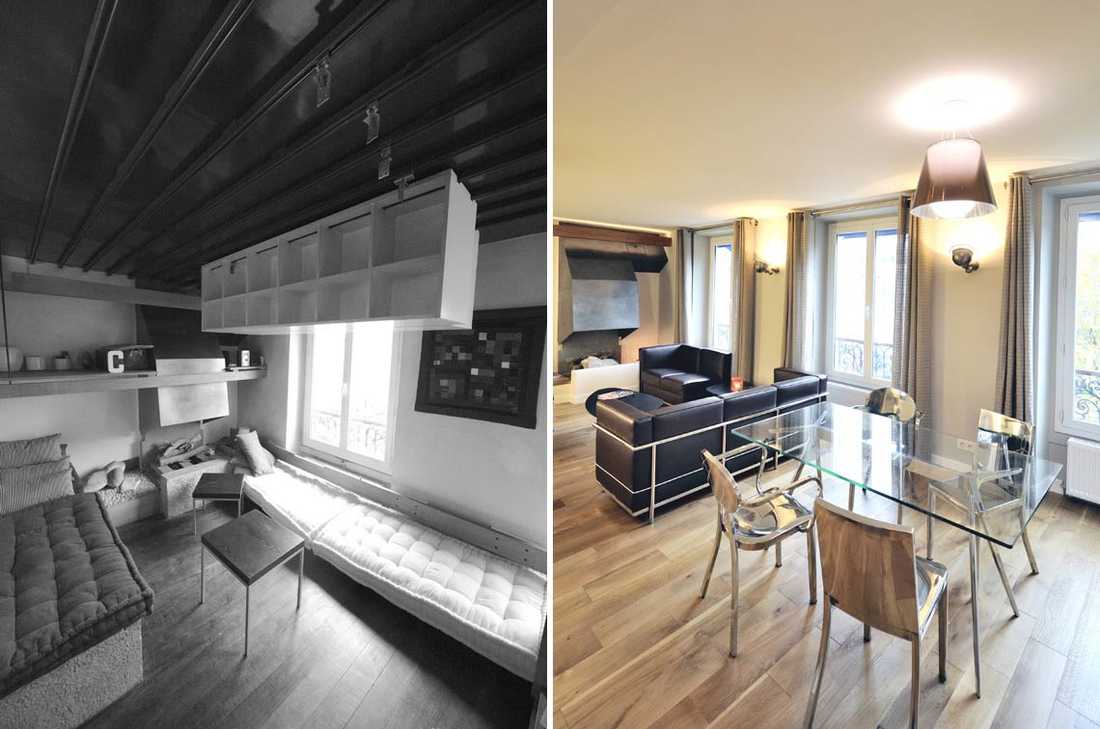 Aménagement d'un appartement atypique par un architecte d'intérieur à Lyon