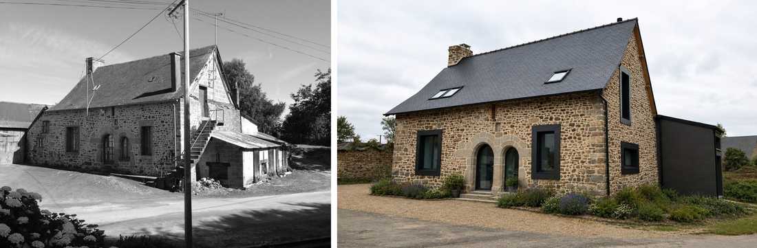 Restructuration d'une maison ancienne en photos avant - après