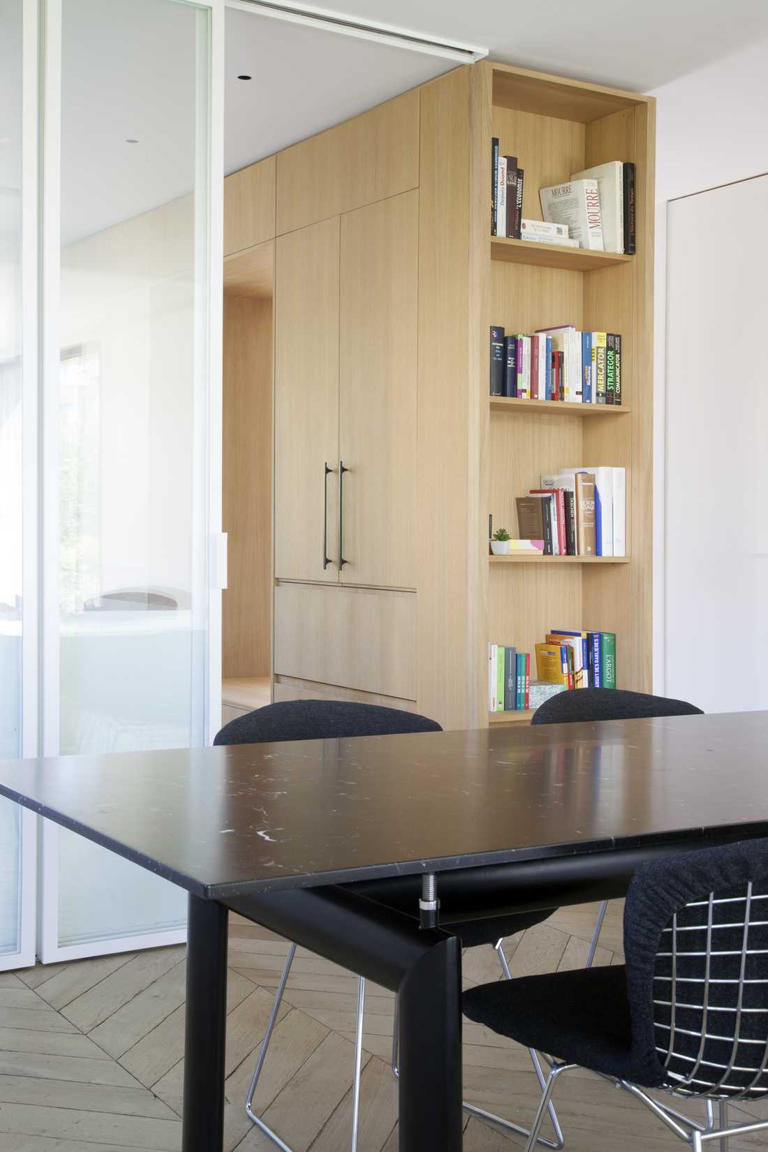 Salle à manger rénovée par un architecte d'intérieur à Lyon