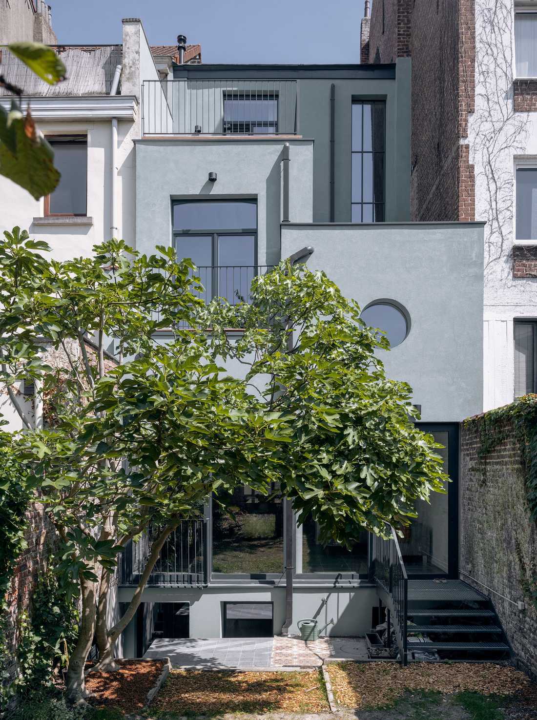 Extension d'une maison de ville mitoyenne par un architecte à Lyon