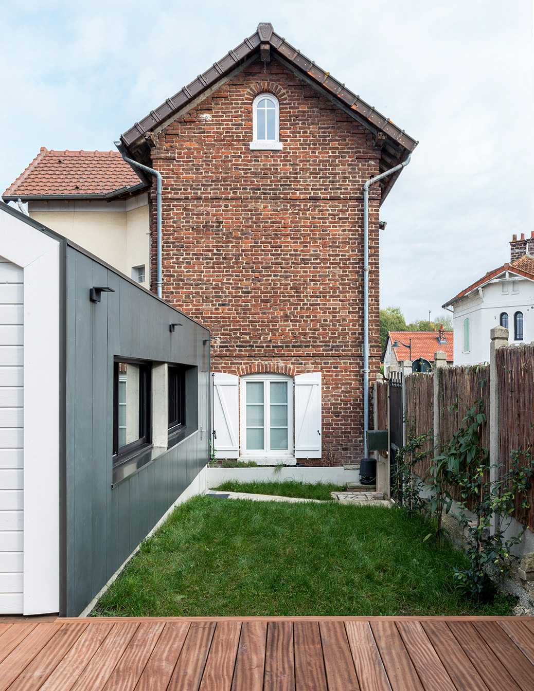 Extension d'une maison en brique