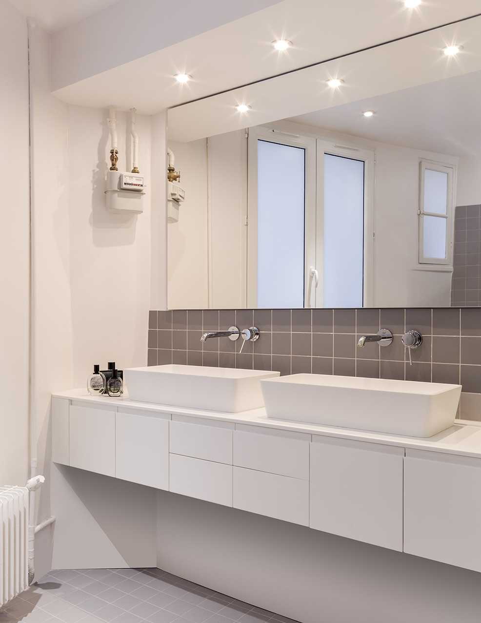 Salle de bain renovée par un architecte d'interieur à Lyon