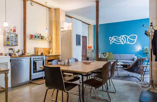 Relooking d'un appartement - loft en rez-de-chaussée par un décorateur d'intérieur à Lyon