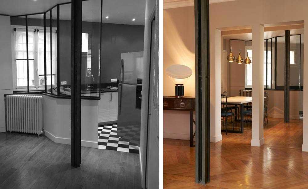 Un architecte d'intérieure rénove et aménage un appartement haussmanien de 160m2 à Lyon