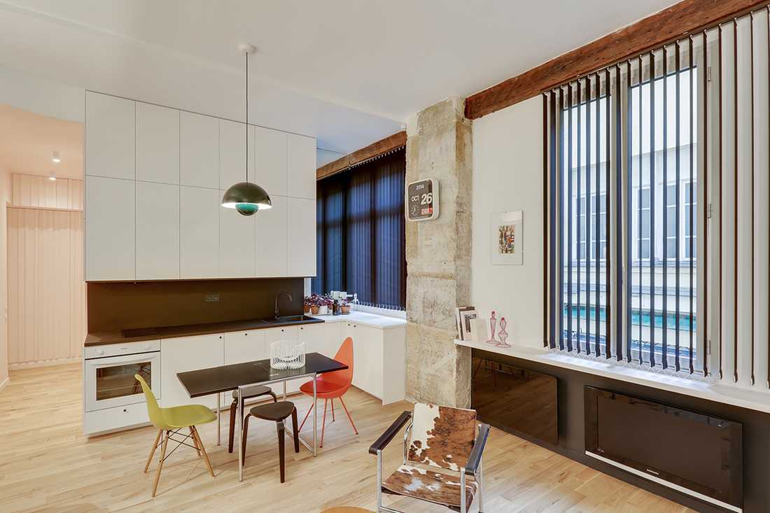 cuisine-ouverte-amenage-architecte-interieur à Lyon