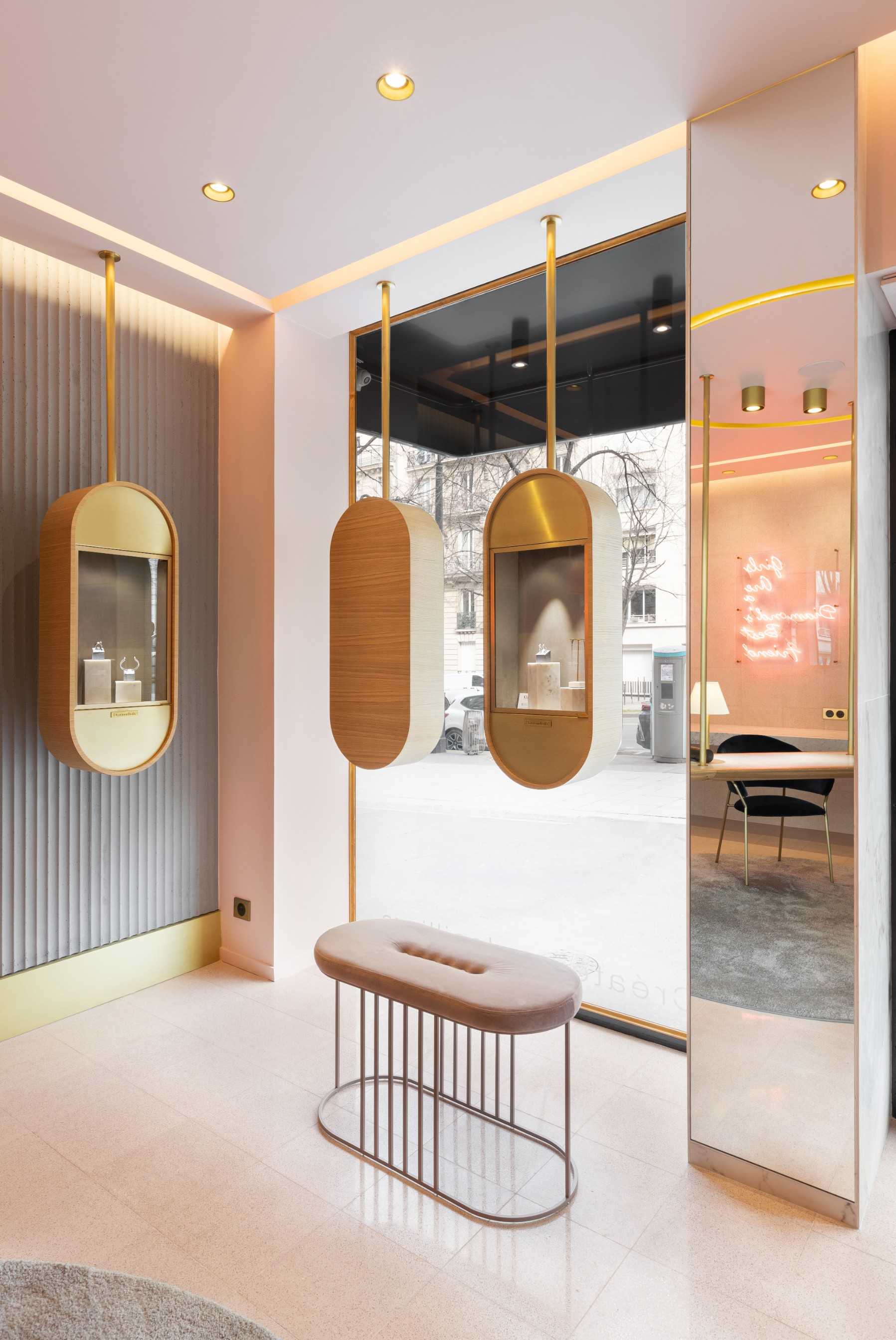 Aménagement d'une bijouterie par un architecte d'intérieur