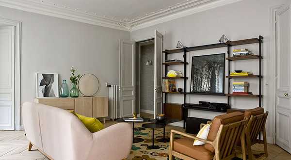 Rénovation d'un appartement haussmannien - le séjour