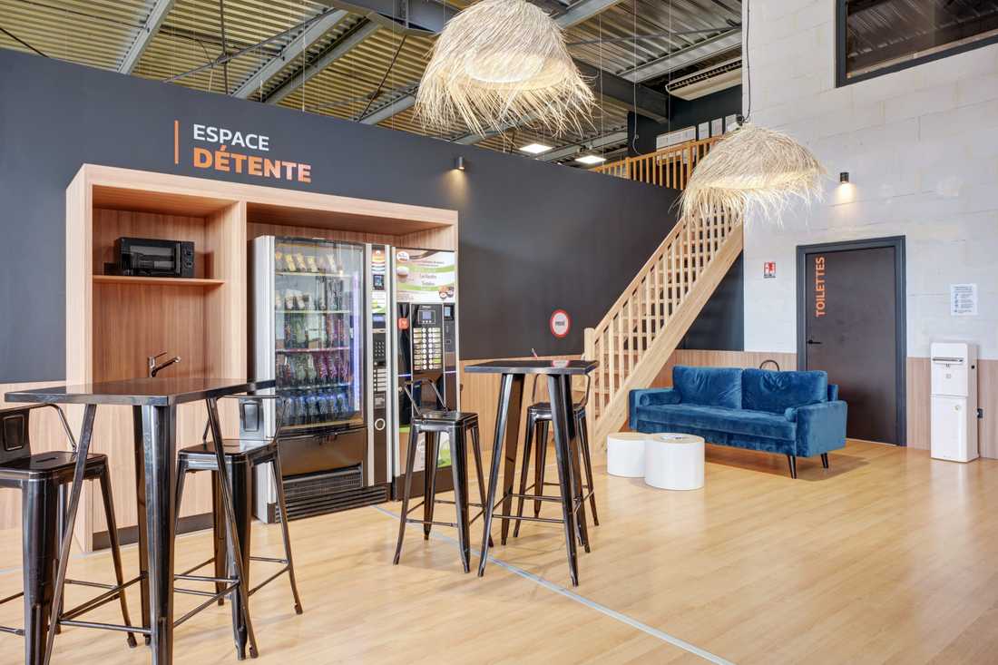 Espace détente du club de fitness