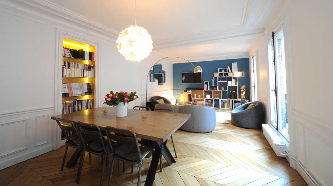 Renovation d'un appartement 4 pièces de 78m2 par un architecte d'intérieur à Lyon