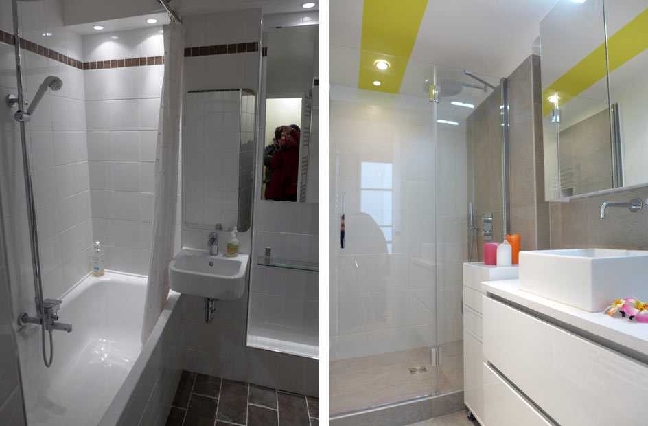 Rénovation d’une salle de bain par un architecte d’intérieur à Lyon